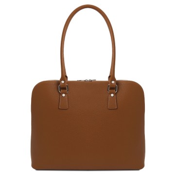 Aktetas voor dames van italiaans leer   magnolia achter