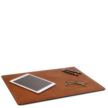 Bureau legger van leder   bureau pad honing
