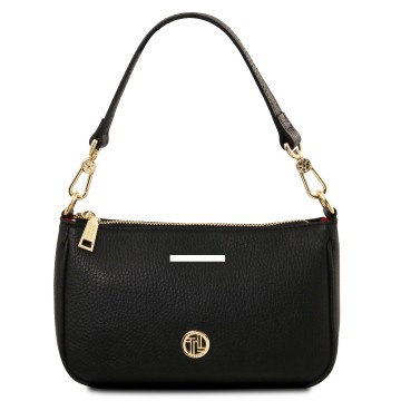 Clutch van leer   parfait plek van de gravure