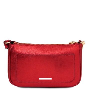 Clutch van metallic leder   parfait plek van de gravering