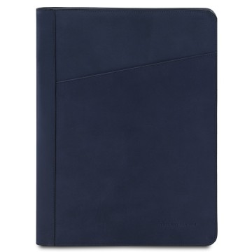 Documentenmap van leer   ottaviano donkerblauw