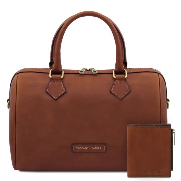 Duffel handtas  bijpassende portemonnee   mainland   142678    bruin