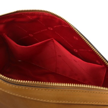 Duffel handtas van mat volnerf leer   barrique intern