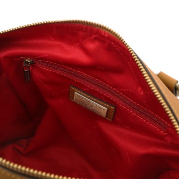 Duffel handtas van mat volnerf leer   barrique intern1