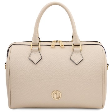 Duffeltas van leer   barrique beige