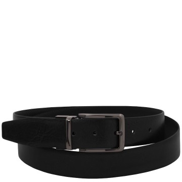 Elegante dubbelzijdige leren riem 35 mm zwart1