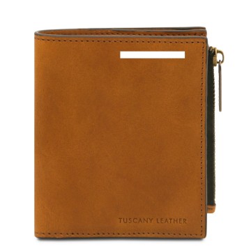 Exclusieve leren portemonnee voor heren plek van de gravure