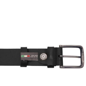 Handgemaakte volnerf kalfsleren riem voor jeans   35 mm binnenkant