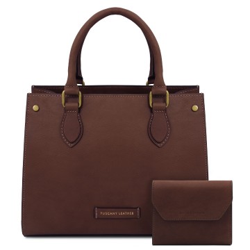Handtas  portemonnee   cipro   142680   donkerbruin