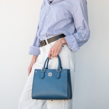 Handtas grofkorrelig leer   croque