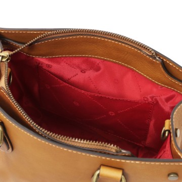 Handtas van embossed leer   dama intern