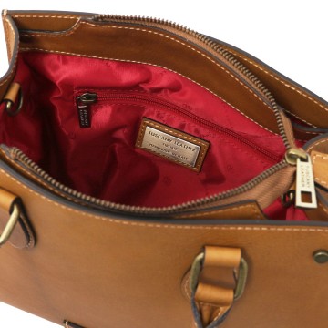 Handtas van embossed leer   dama intern1
