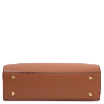 Handtas van glad leer   musa bodem