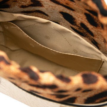 Handtas van leer in krokodillenprint   croque intern