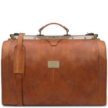 Italiaanse leren gladstone   dokterstas natural