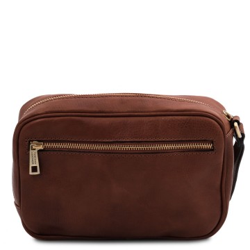 Italiaanse toilettas van volnerf leer ivan  achter