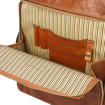 Laptop rugtas van mat volnerf leder   bangkok large voorvak