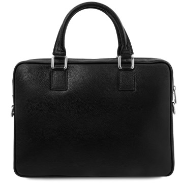 Laptoptas van leer   ferrara achterkant