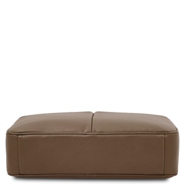 Laptoptas van leer   treviso bodem