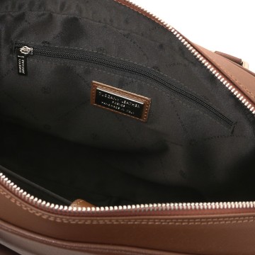 Laptoptas van saffiano leer   torino intern1