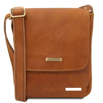 Lederen crossbodytas   john   gepersonaliseerd