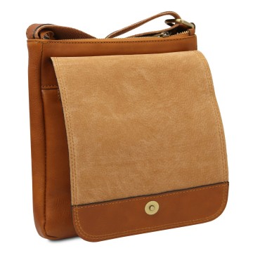 Lederen crossbodytas   john  flap
