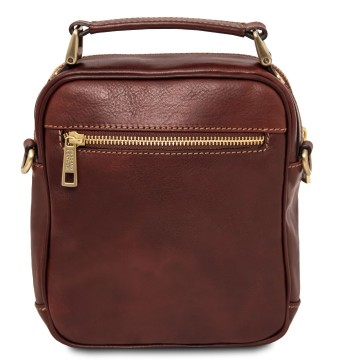 Lederen crossbodytas   paul achter