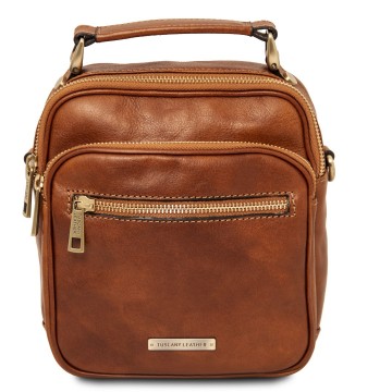 Lederen crossbodytas   paul natural