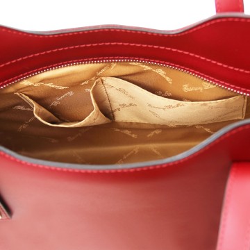 Lederen handtas   olimpia   small   open