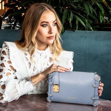 Lederen handtas   praline  outfit 1