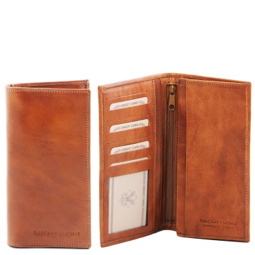 Lederen portemonnee 2 fold   honing