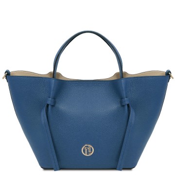 Lederen shopper   legame denim