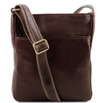 Leren crossbodytas heren   jason donkerbruin