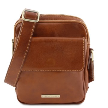 Leren crossbodytas voor heren   larry   honing 0