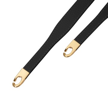 Leren damesriem met goudkleurige gesp sluiting