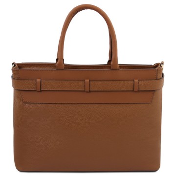 Leren handtas dames   tenace achterkant