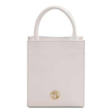 Leuke handtas van leder   kate wit