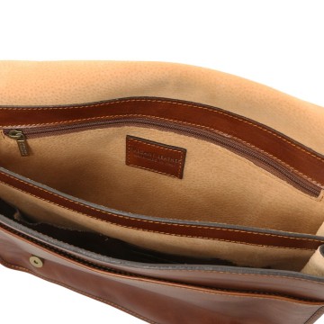 Messengertas van leer met twee compartimenten   large intern1