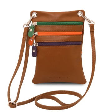 Mini crossbodytas cognac