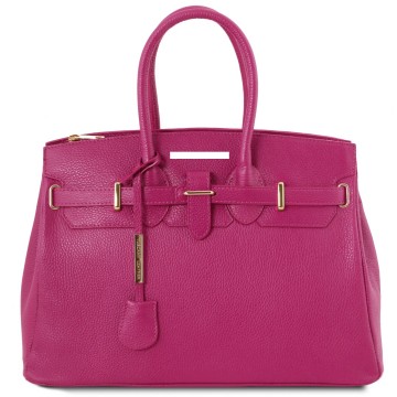 Plek van de gravering italiaanse leren handtas