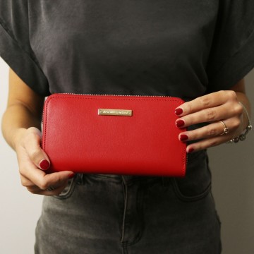 Portemonnee met dubbele ritssluiting rondom   gaia 1