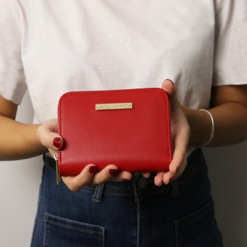 Portemonnee van glad leder   leda 1