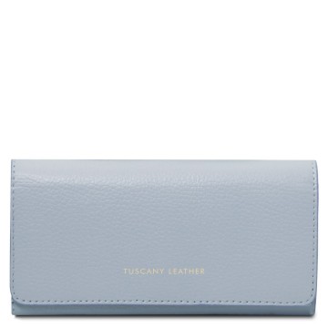 Portemonnee van leder   iside   large lichtblauw