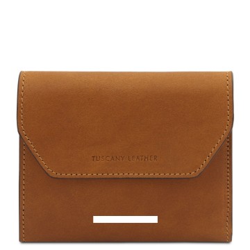 Portemonnee van mat volnerf leer plek van de gravure