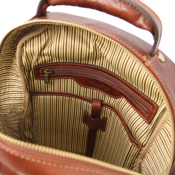 Rugtas van volnerf leder met pc compartiment  intern