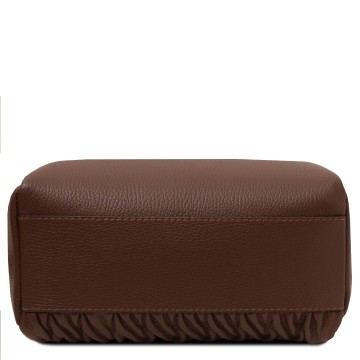 Rugtas van zacht leder   chantilly bodem