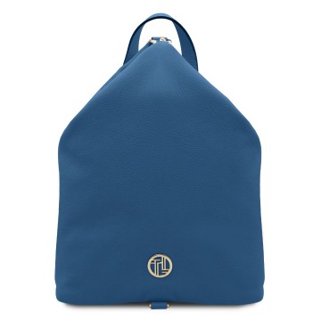 Rugtas van zacht leer   dublin denim