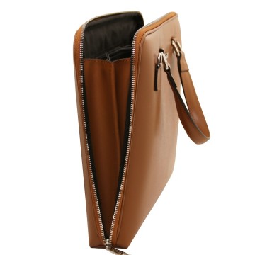 Saffiano leren zakentas   verona open