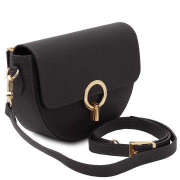 Schoudertas van gehamerd leder   astrea  zij