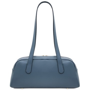 Schoudertas van glad leer   eclaire achterkant